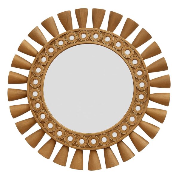 Golden Glow Kit – Aesthetic Corner Decor with Mirror & Light - Image 2